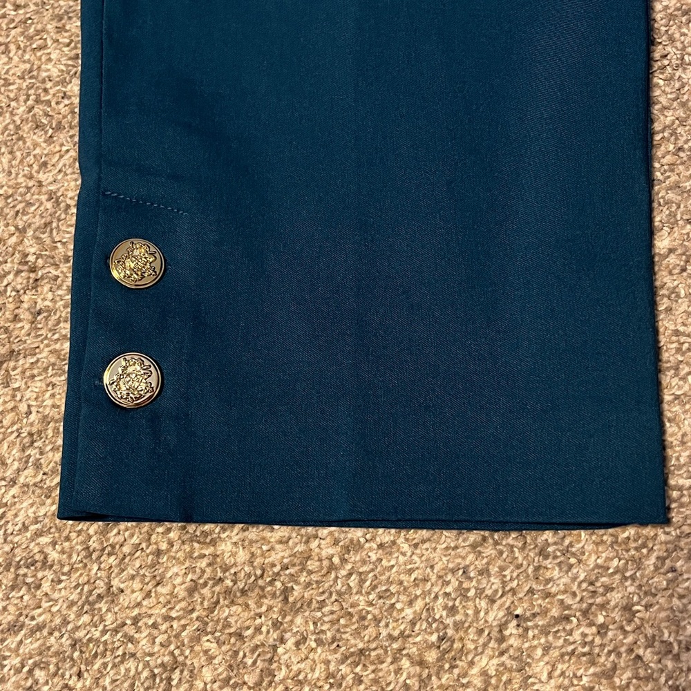 Counterparts Teal Pants with Gold Accents - Picture 5 of 11